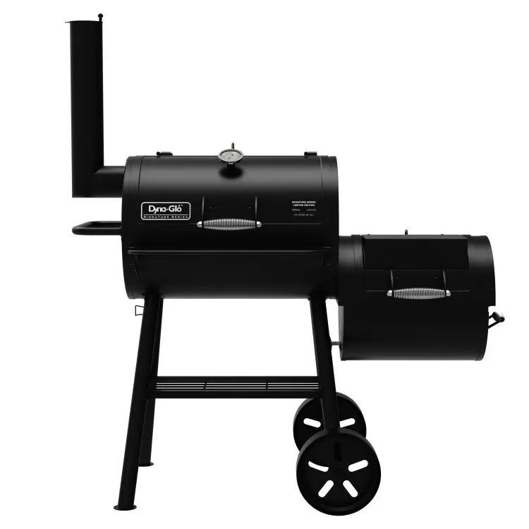Dyna-Glo Signature Series Barrel Charcoal Grill and Offset Smoker DGSS730CBO-D-KIT thumbnail 4