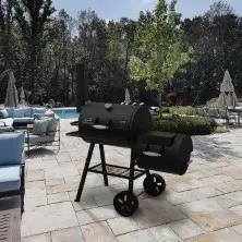 Dyna-Glo Signature Series Barrel Charcoal Grill and Offset Smoker DGSS730CBO-D-KIT thumbnail 5