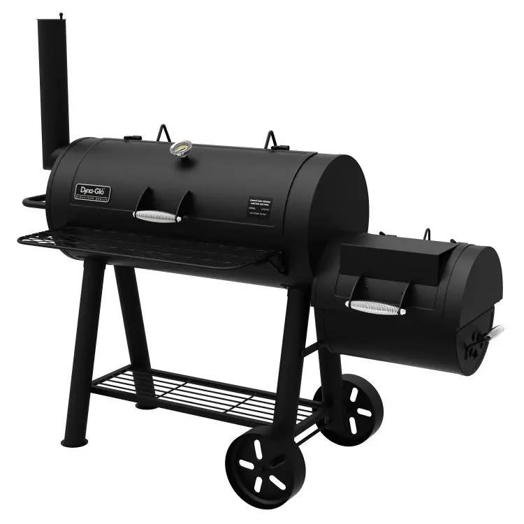 Dyna-Glo Signature Series Barrel Charcoal Grill and Offset Smoker - DGSS962CBO-D-KIT