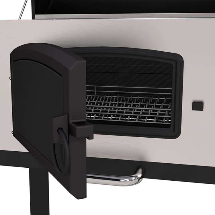 Cast iron and steel door for the Dyna-Glo Heavy-Duty Charcoal Grill Stainless Steel - DGN486SNC-D