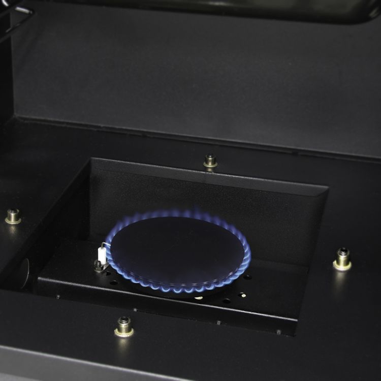 Dyna-Glo 36 inch Dual Door LP Gas Smoker DGY784BDP - burner