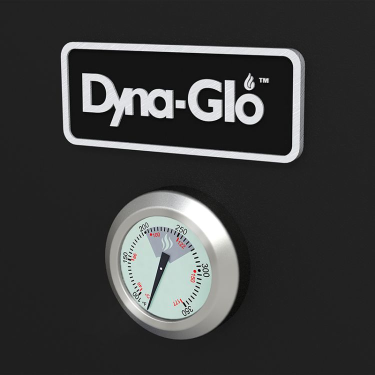 Dyna-Glo 36 inch Dual Door LP Gas Smoker DGY784BDP - thermometer