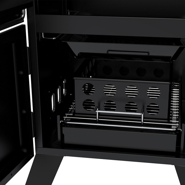 Dyna-Glo 36 inch Vertical Charcoal Smoker DGX780BDC-D smoker tray