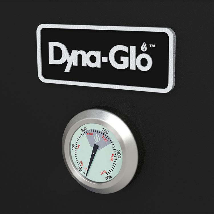 Dyna-Glo 36 inch Vertical Charcoal Smoker DGX780BDC-D thermometer
