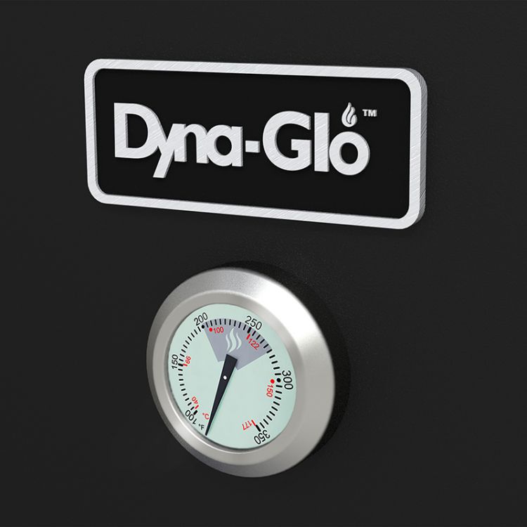 Dyna-Glo Vertical Offset Charcoal Smoker DGO1176BDC-D - thermometer