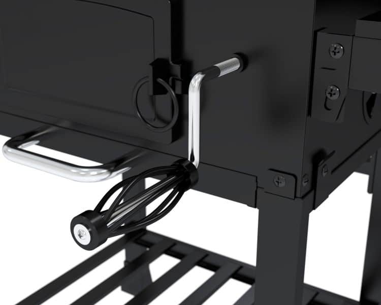 Dyna-Glo Compact Charcoal Grill - DGD381BNC-D adjustment crank