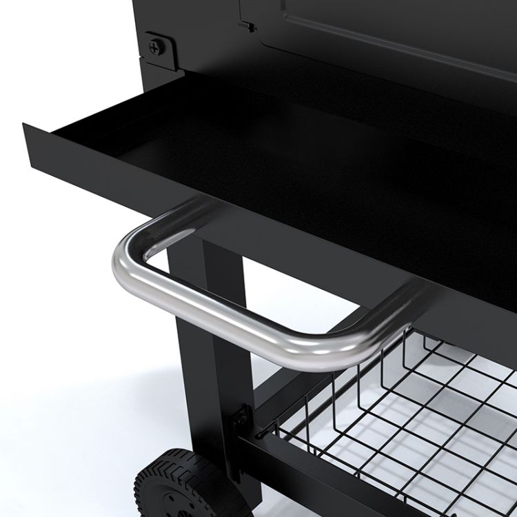 Ash Tray for the Dyna-Glo Heavy-Duty Compact Charcoal Grill Black Powder Coat - DGN405DNC-D