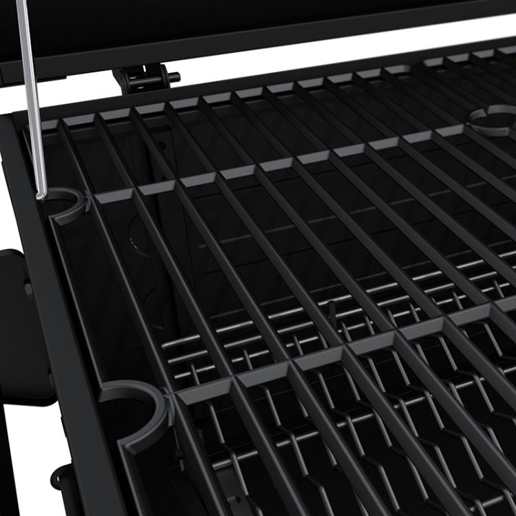 Porcelain-enameled, cast iron cooking grates for the Dyna-Glo Heavy-Duty Compact Charcoal Grill Black Powder Coat - DGN405DNC-D